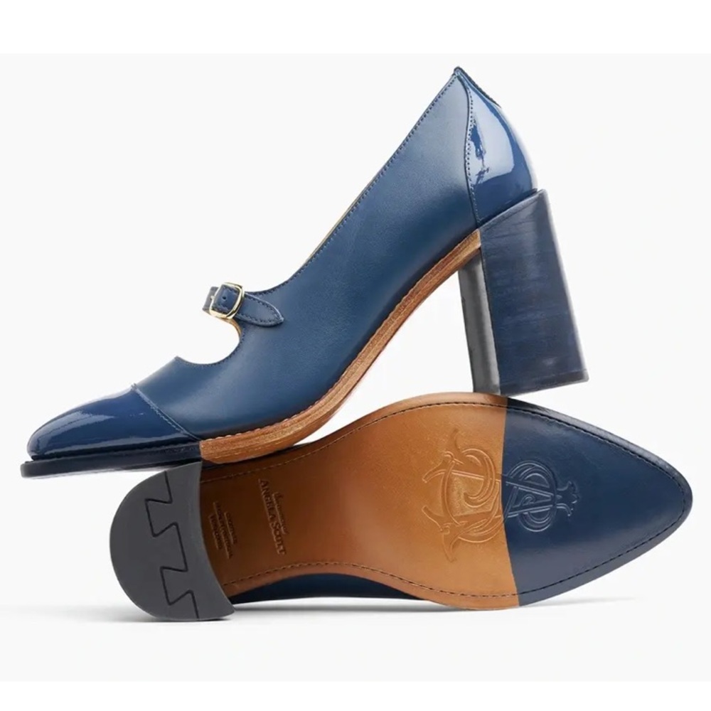 the Office Of Angela Scott Miss Eliza High Heel Navy Women’s size 8.5 NEW!!! - Picture 2 of 7
